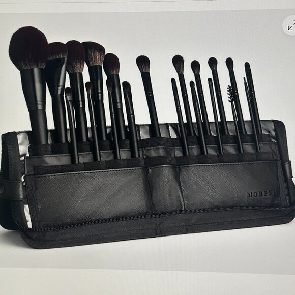 MORPHE MUA LIFE 20-PIECE BRUSH SET + CASE:NWT EYE/FACE BRUSHES - Picture 2 of 11